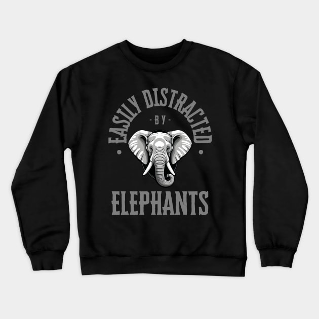 Elephant Crewneck Sweatshirt by Pearsville